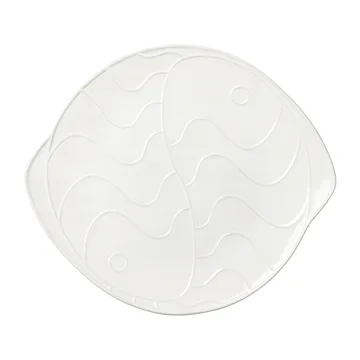 Pesce 碟子 30x34.6cm - 透明白 - Broste Copenhagen