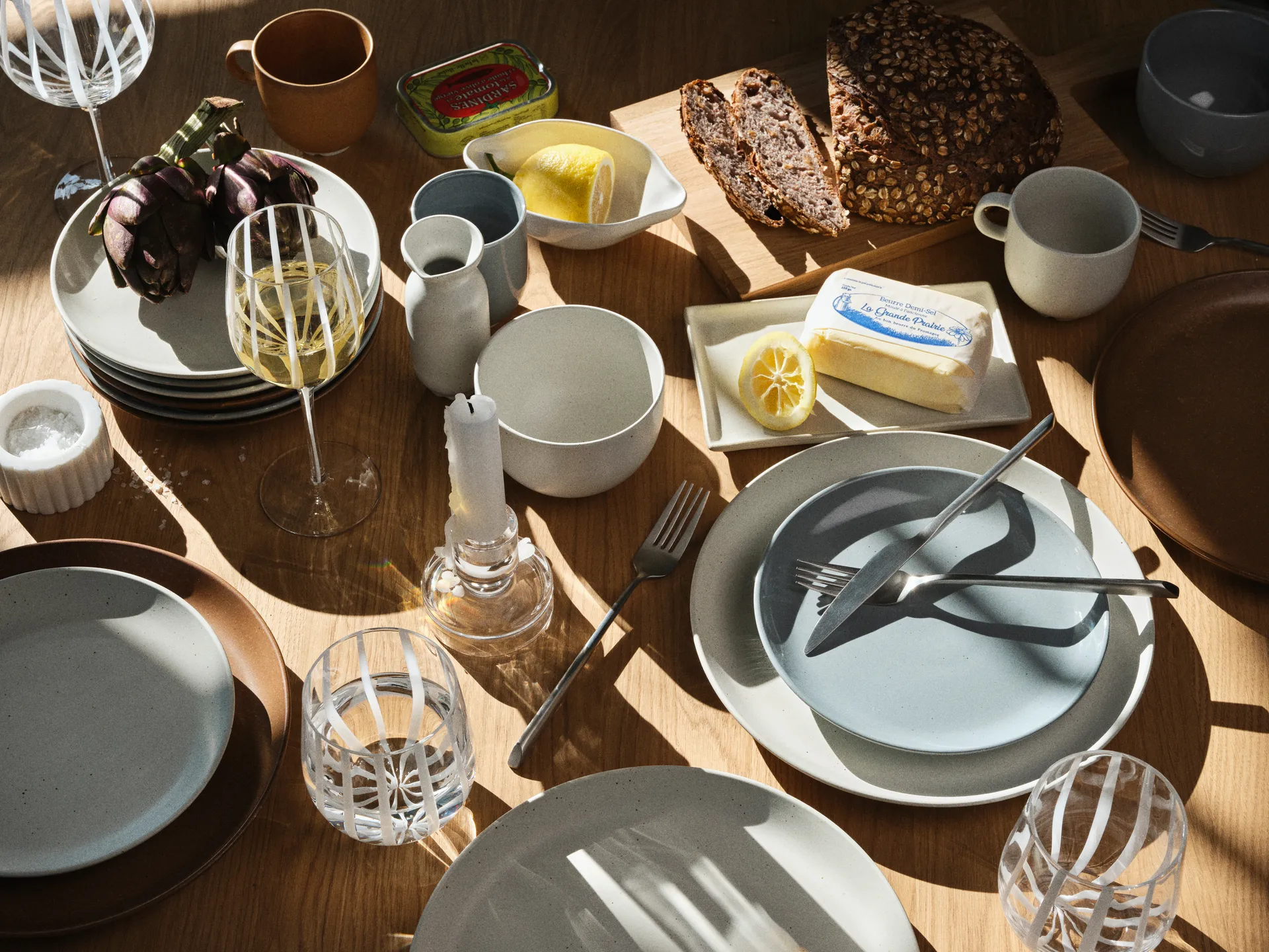 Platon 碗 Ø7 cm, 白色 大理石色 Broste Copenhagen