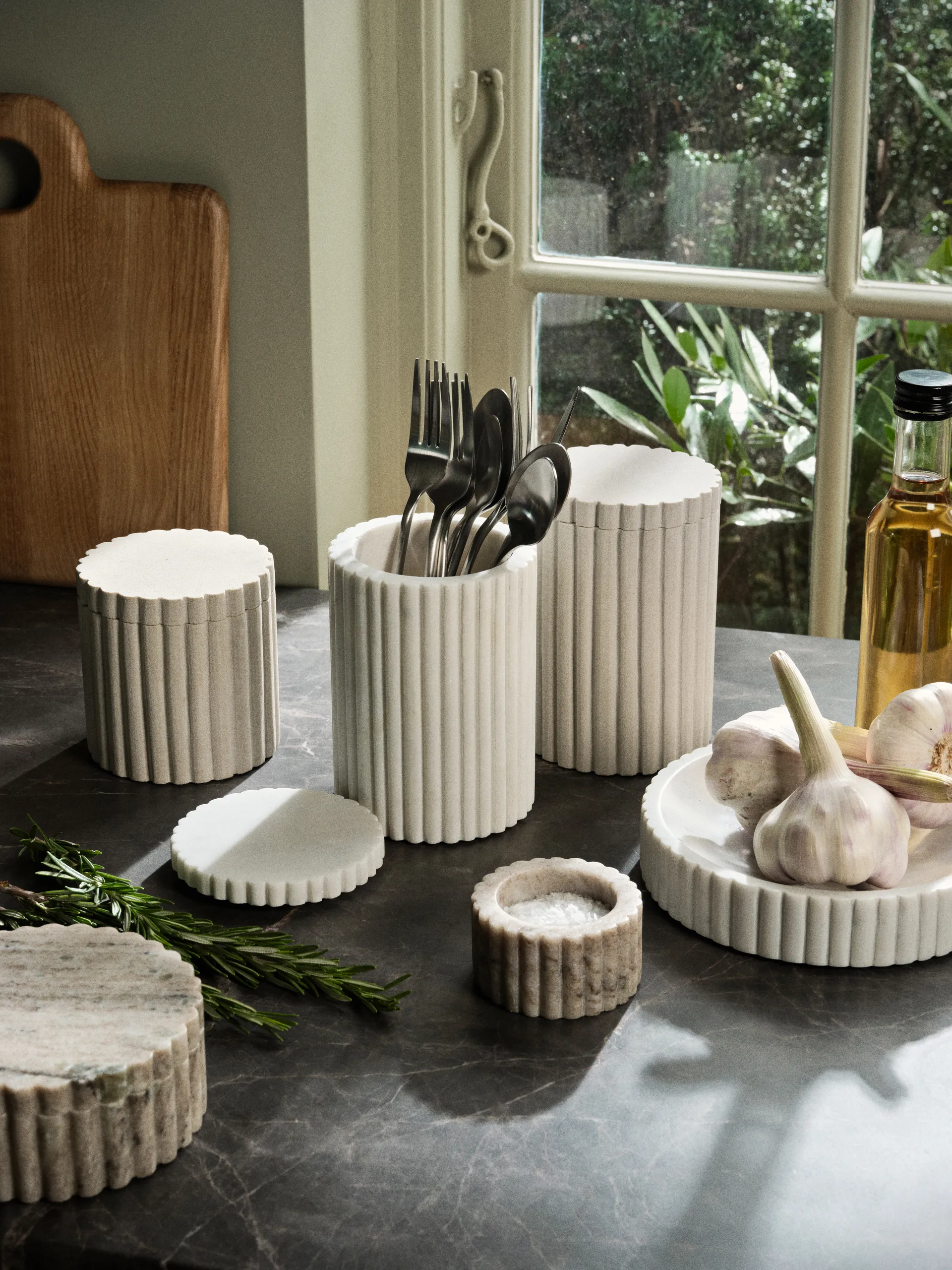 Platon 碗 Ø7 cm, 褐色 大理石色 Broste Copenhagen