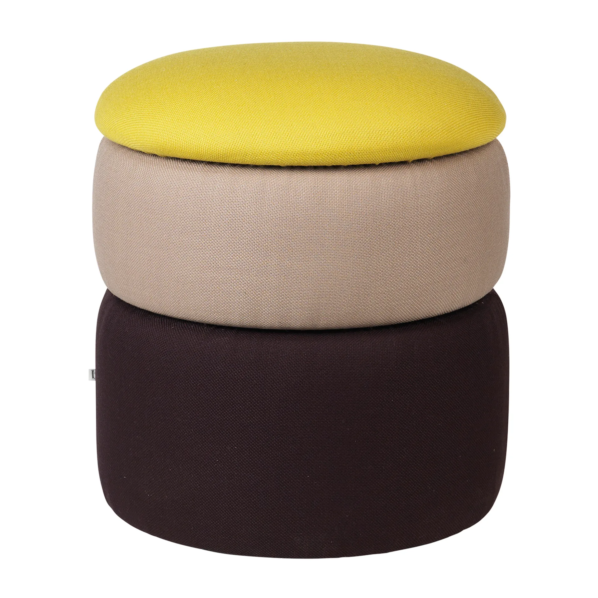 Pond pouffe 42 cm, 黄色-米色-dark grape Broste Copenhagen