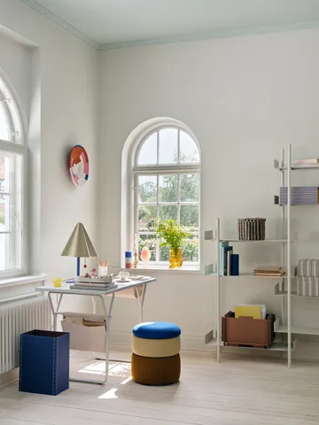 Pond pouffe 42 cm - 蓝色-沙色-ochre - Broste Copenhagen