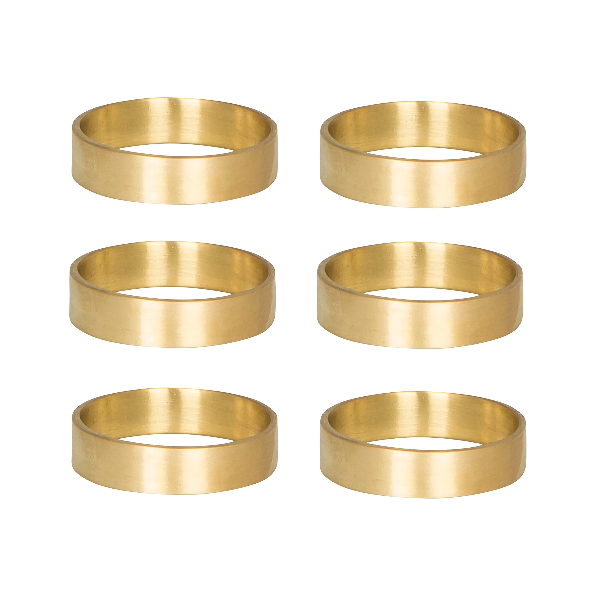Ring 餐巾环 6包装, 哑光黄铜 Broste Copenhagen