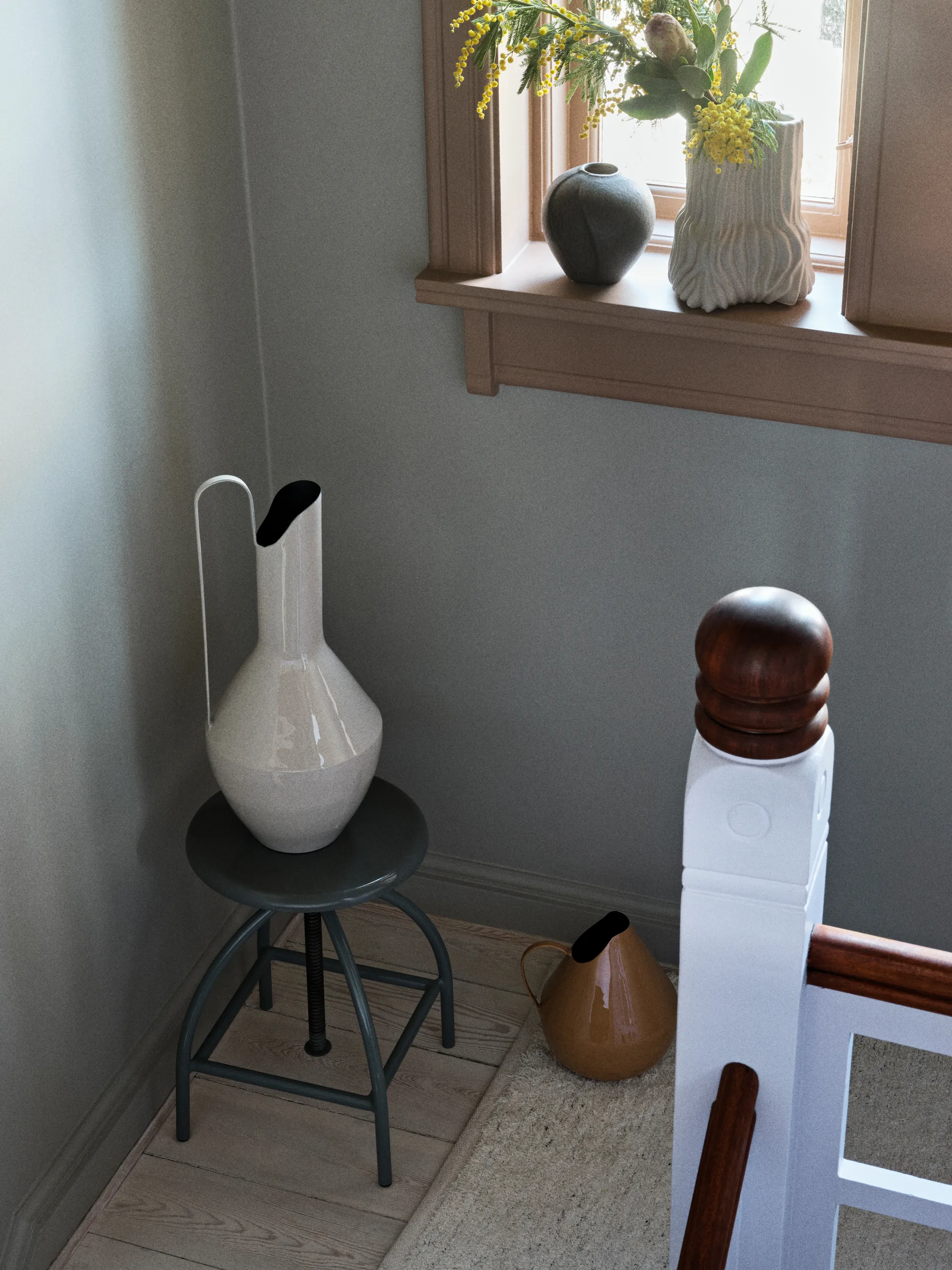 Rosario 花瓶 Ø20x25 cm, Nut 褐色 Broste Copenhagen