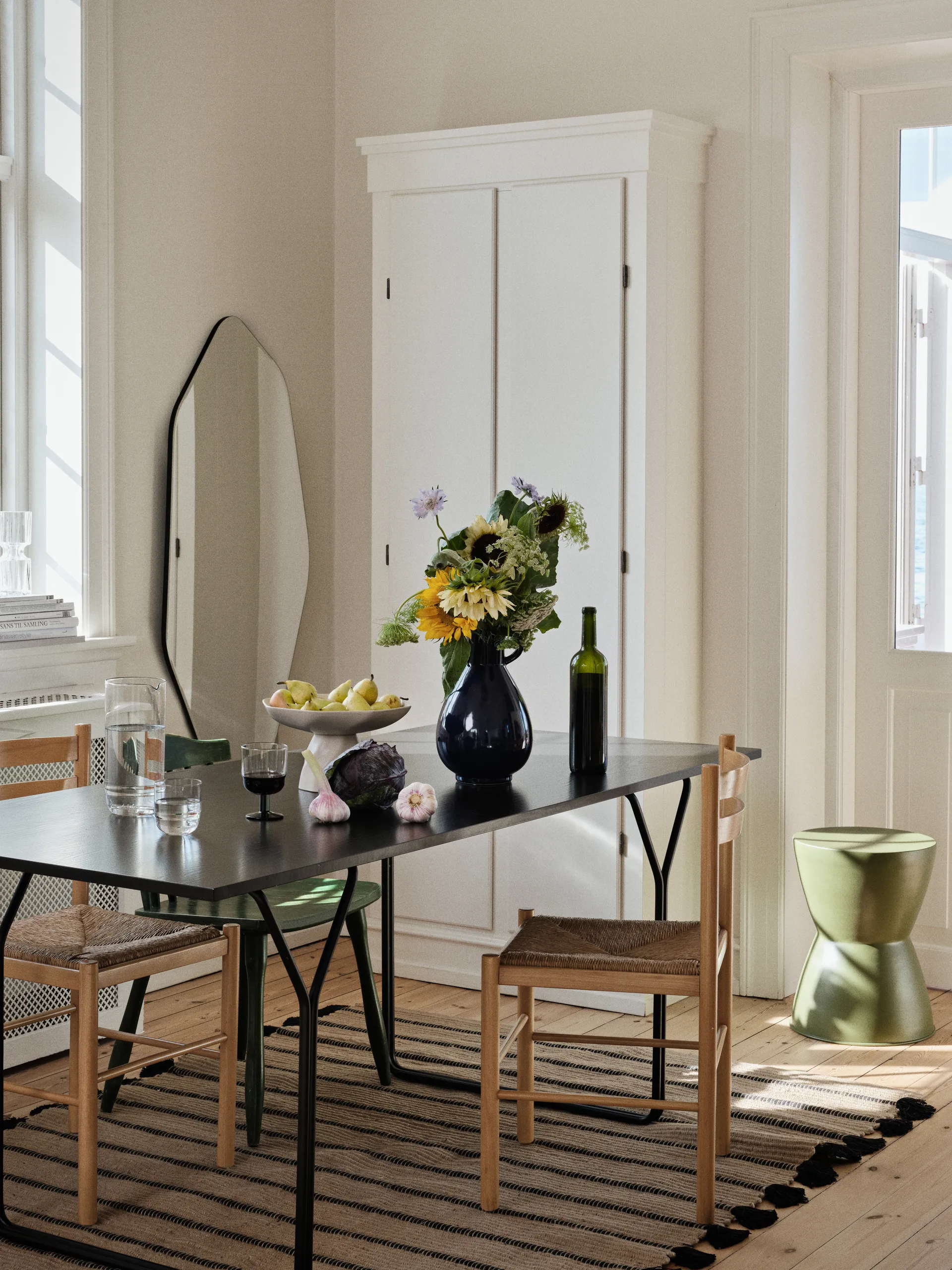 Ruby 墙面镜 120x60 cm, 透明-黑色 Broste Copenhagen