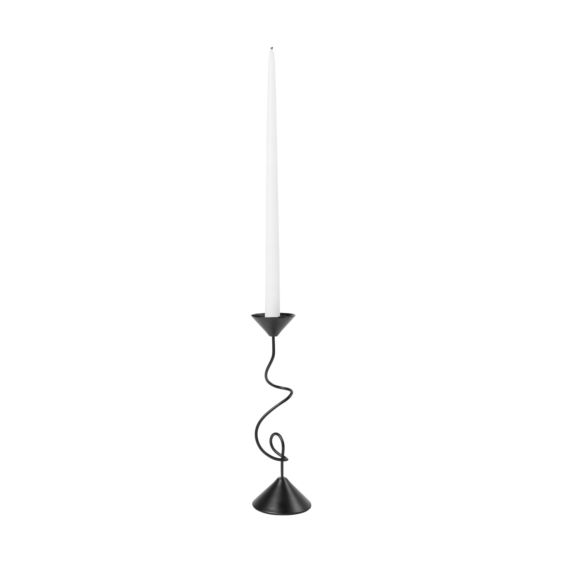 Selma 烛台26.5cm, 黑色 Broste Copenhagen