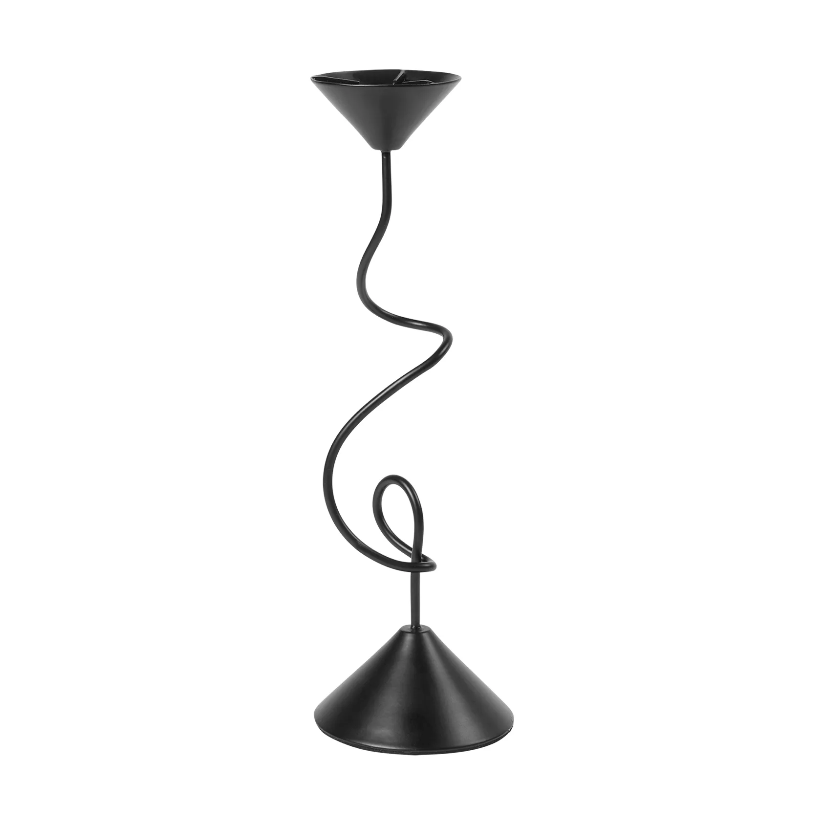 Selma 烛台26.5cm, 黑色 Broste Copenhagen