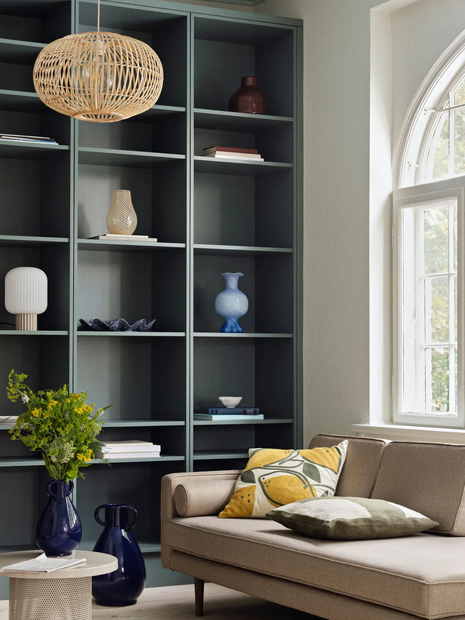 Simi 花瓶 44.6 cm, Deep cobolt blue Broste Copenhagen