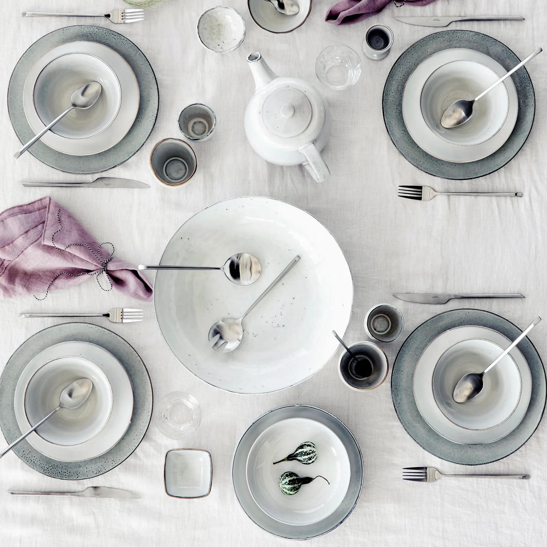 Sletten 餐具 cutlery set 16 pcs, matt 不锈钢 Broste Copenhagen