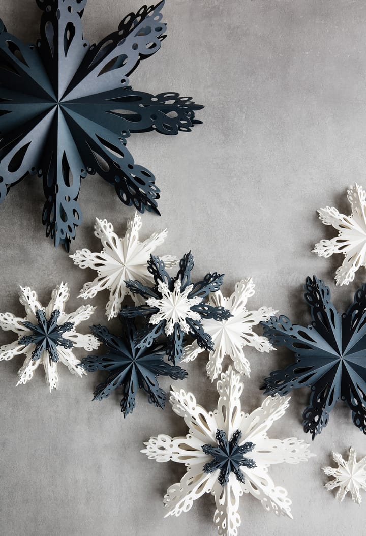 Snowflake Christmas decoration White, Ø15 cm Broste Copenhagen