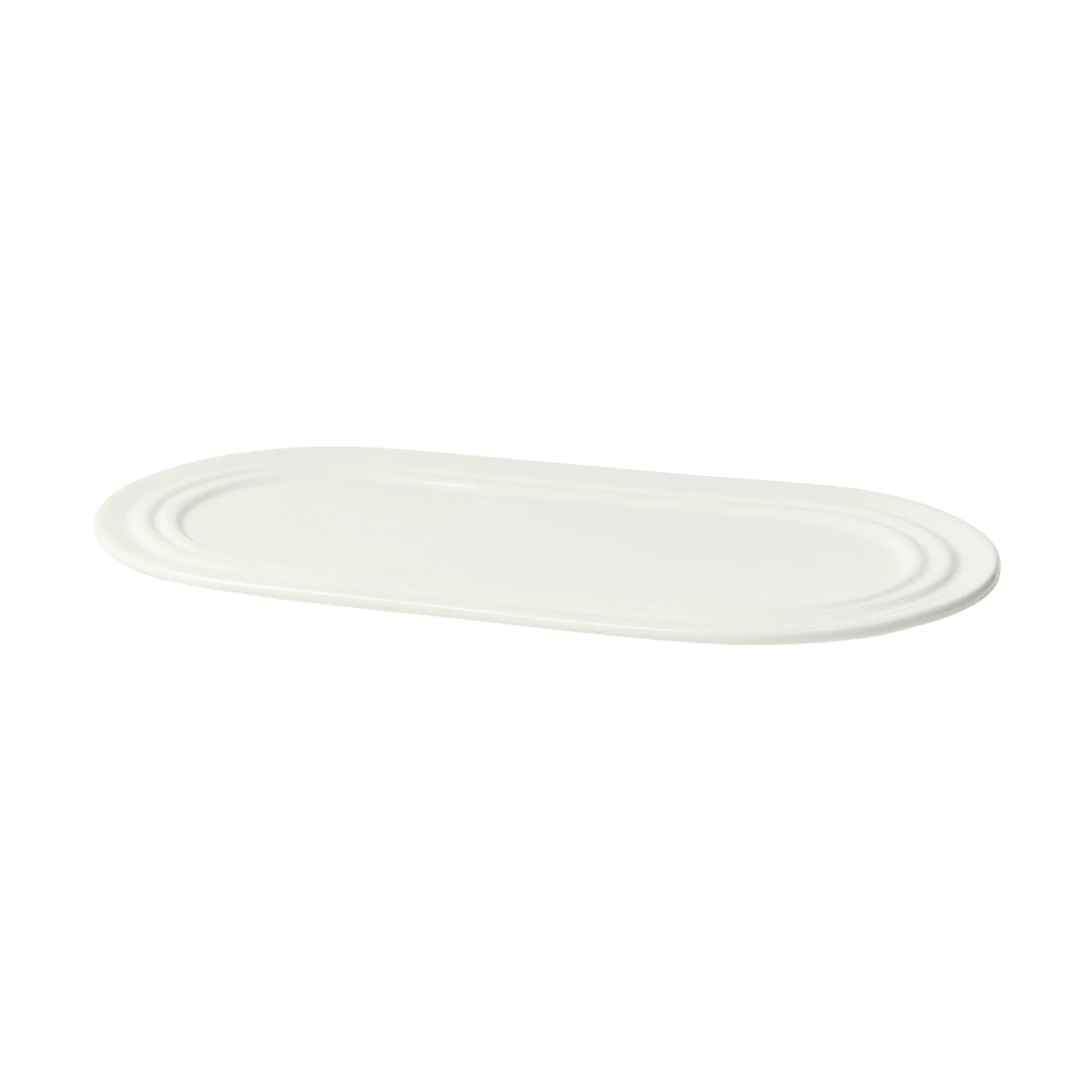 Stevns 椭圆形餐盘 27.5cm, 粉笔白 Broste Copenhagen