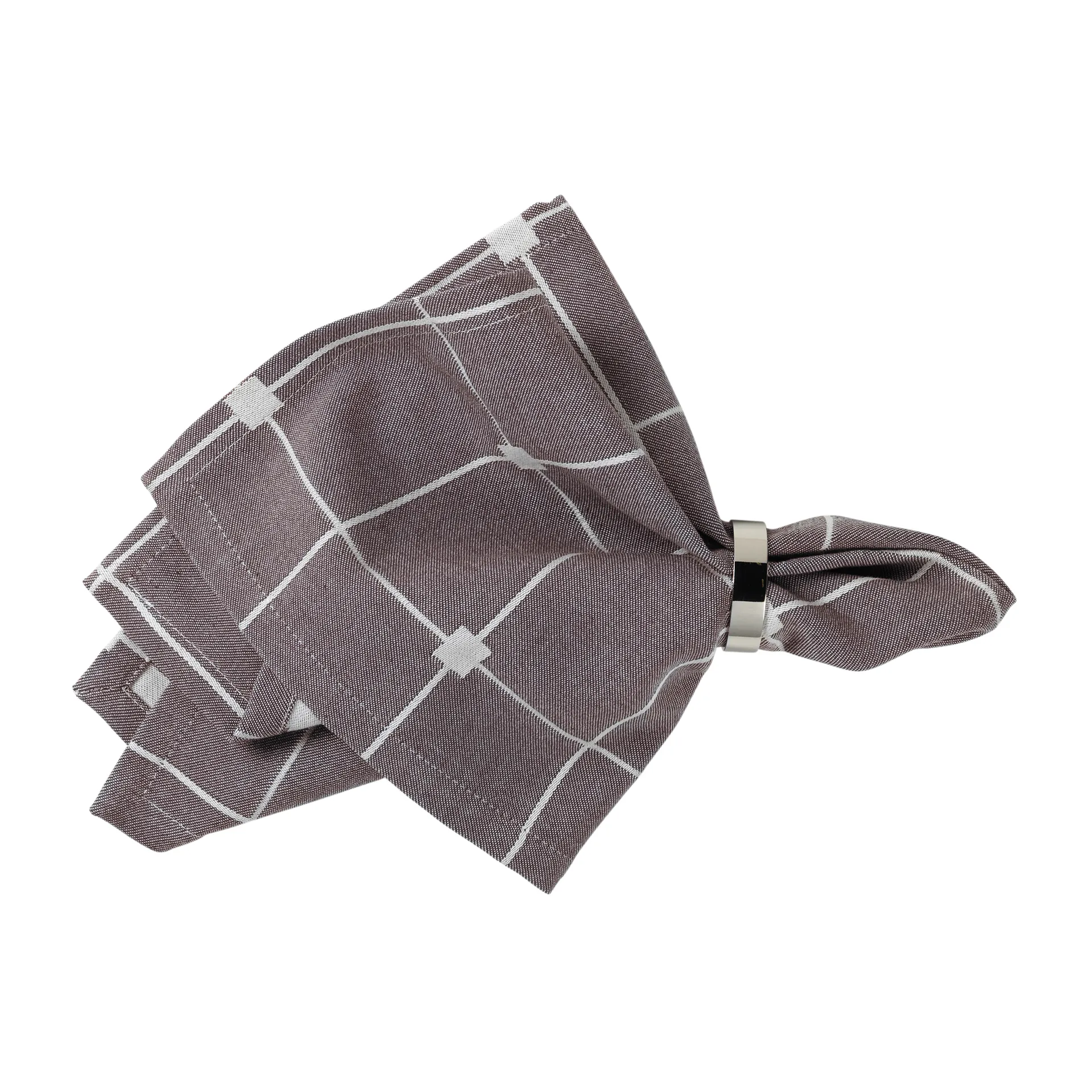 Tila 餐巾布 45x45 cm, 深巧克力-灰白色 Broste Copenhagen