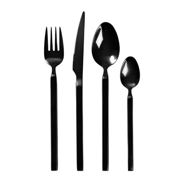 Tvis餐具套装 16件套 - 黑色 - Broste Copenhagen