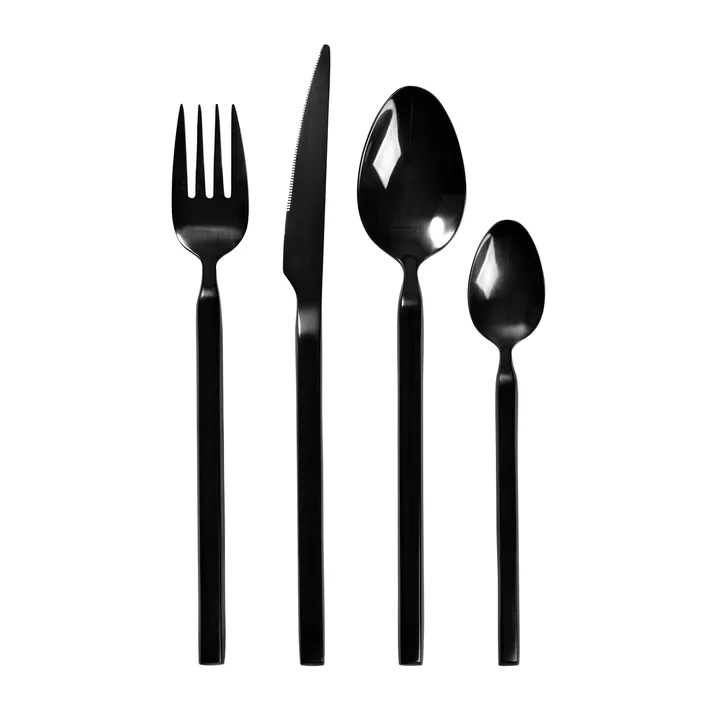 Tvis餐具套装 16件套 - 黑色 - Broste Copenhagen