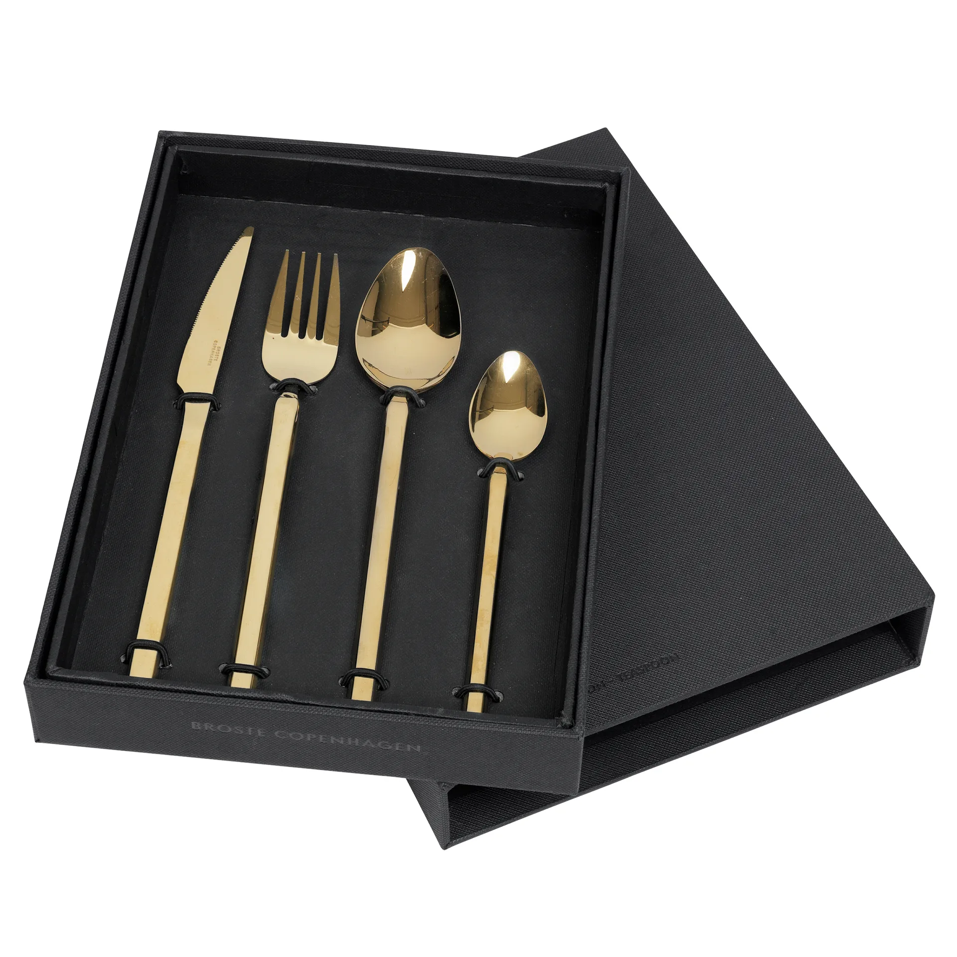 Tvis 餐具 cutlery 4 pieces, Titanium 玫瑰色 gold Broste Copenhagen