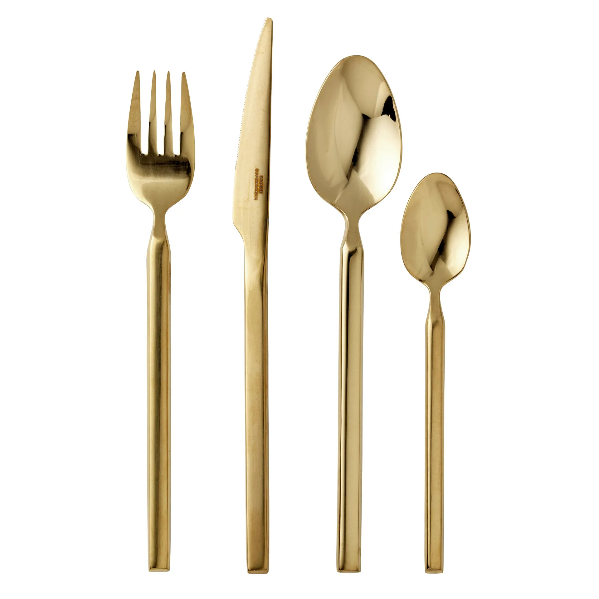 Tvis 餐具 cutlery set 16 pieces, gold Broste Copenhagen