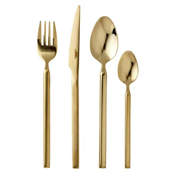 Tvis 餐具 cutlery set 16 pieces - gold - Broste Copenhagen