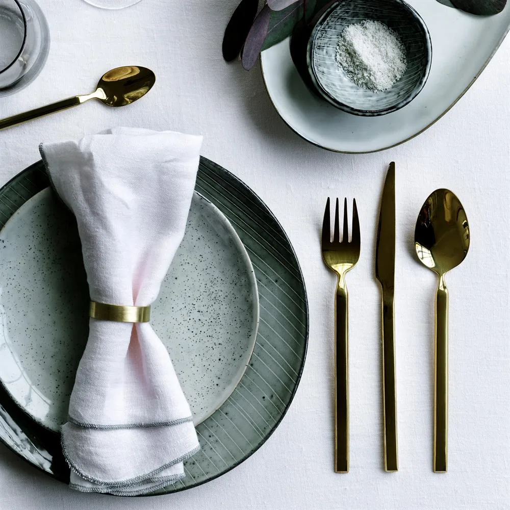 Tvis 餐具 cutlery set 16 pieces, gold Broste Copenhagen