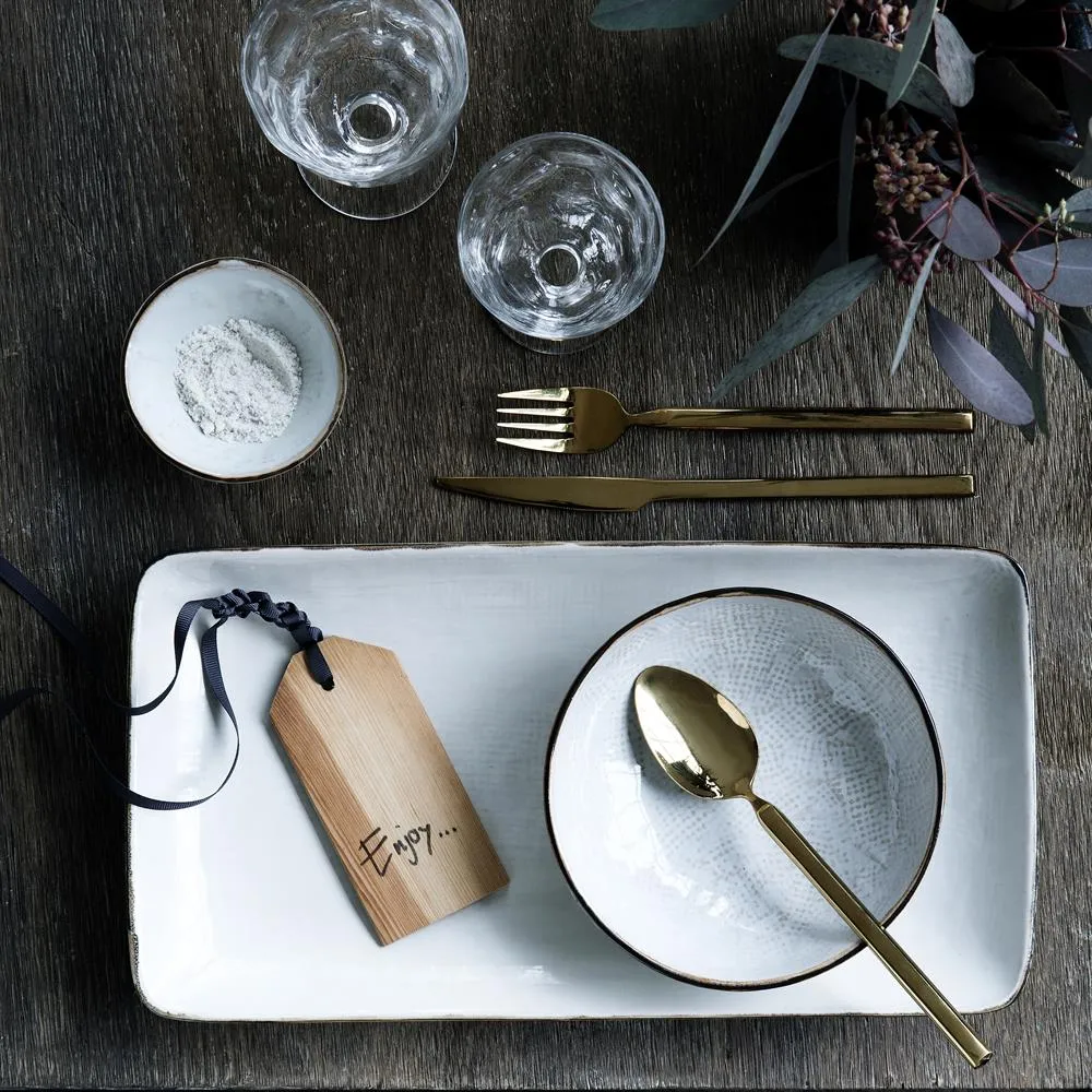 Tvis 餐具 cutlery set 16 pieces, gold Broste Copenhagen