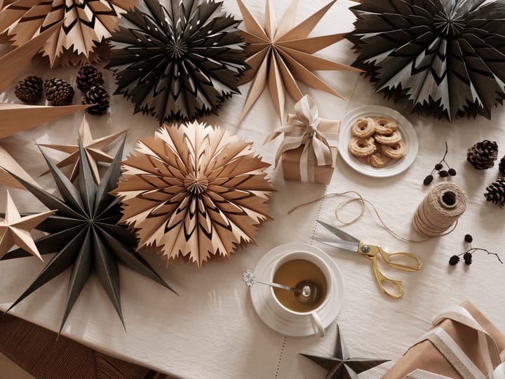 Venja decorative star S Ø30 cm, Fungi 灰色 Broste Copenhagen