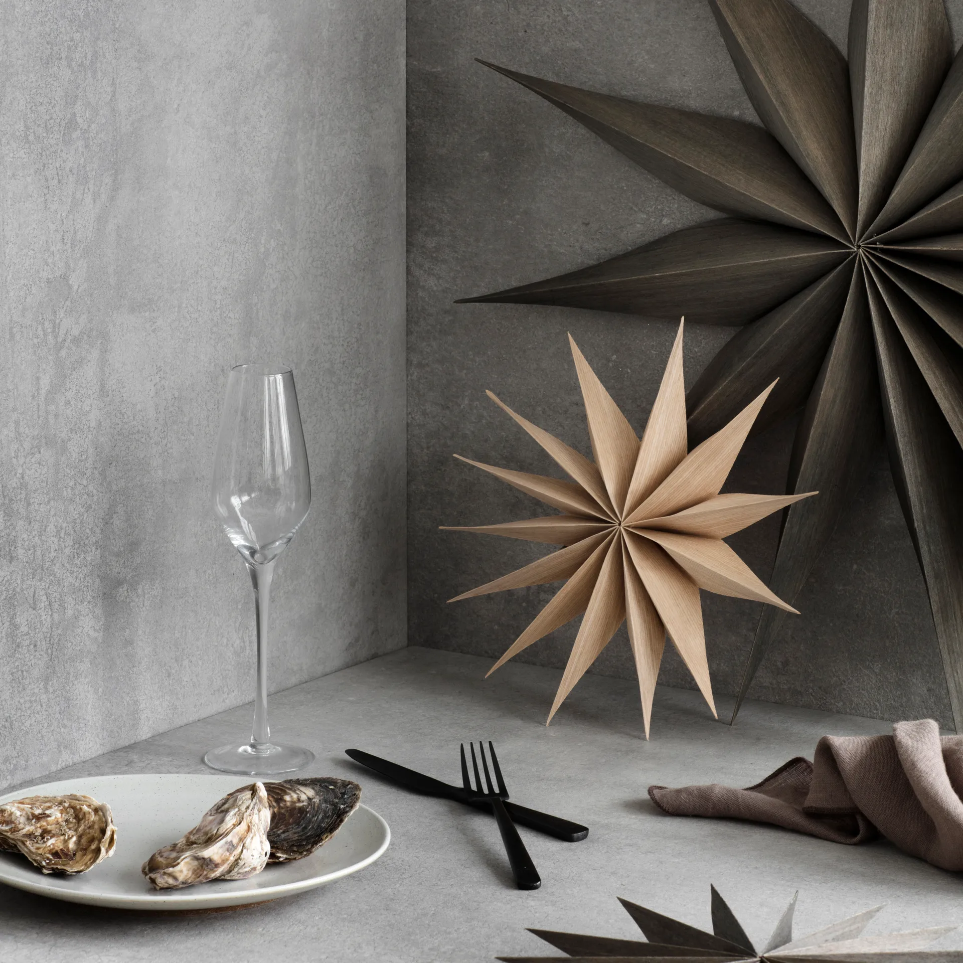 Venok Christmas star 40 cm, warm 灰色 Broste Copenhagen