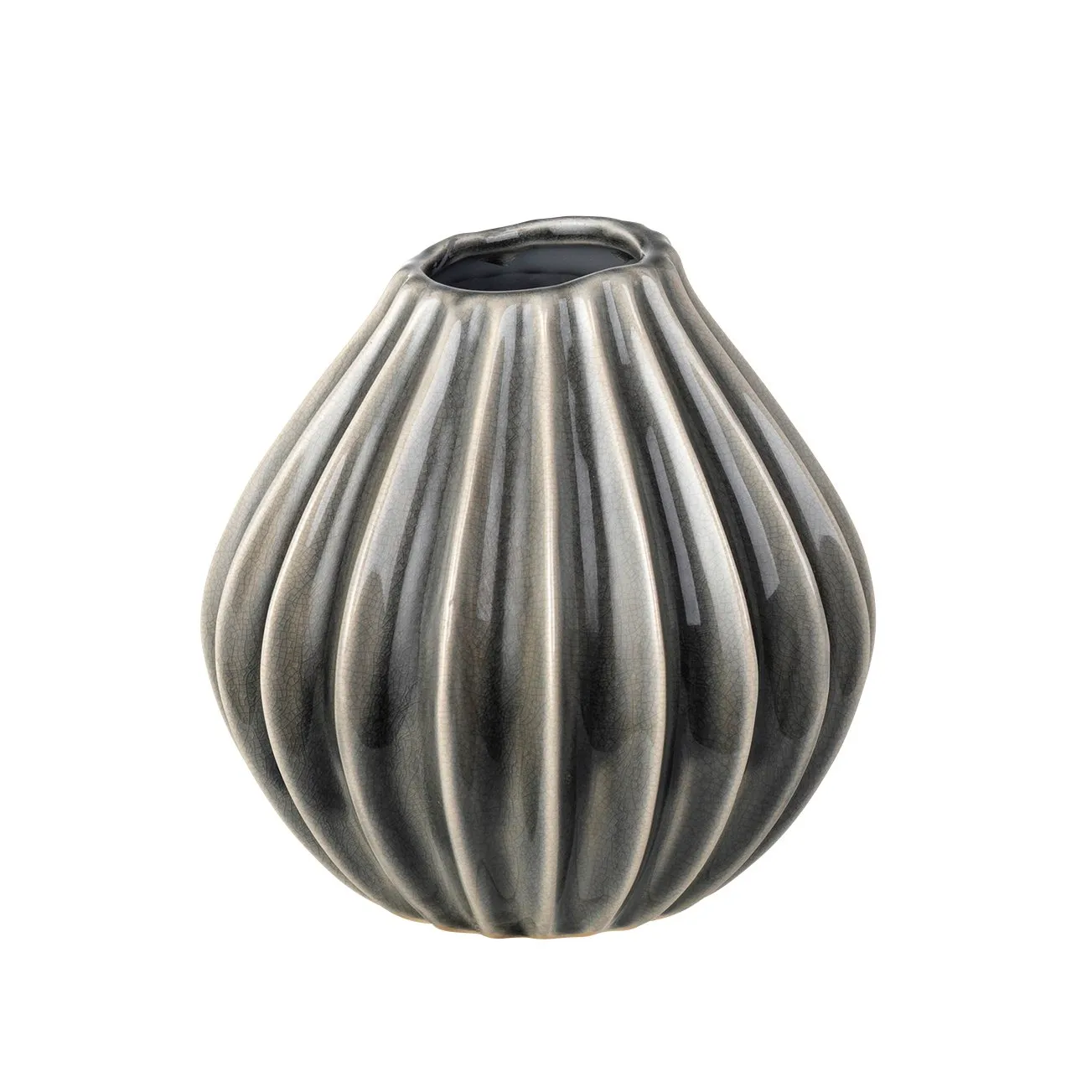 Wide 烟珍珠色花瓶, 小号_15cm Broste Copenhagen