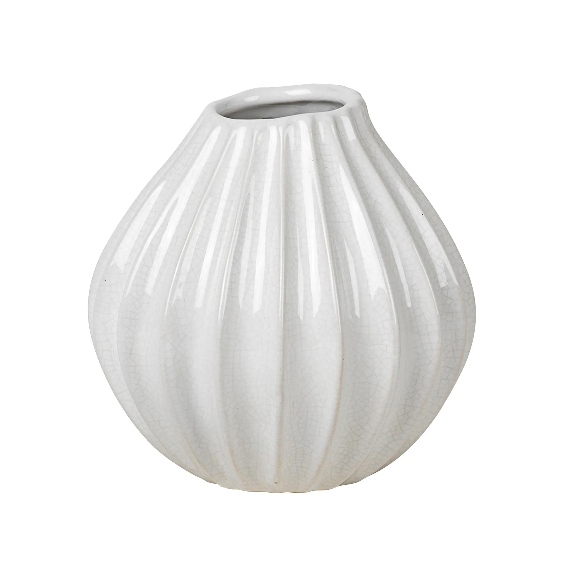 Wide 象牙色花瓶, 15cm Broste Copenhagen