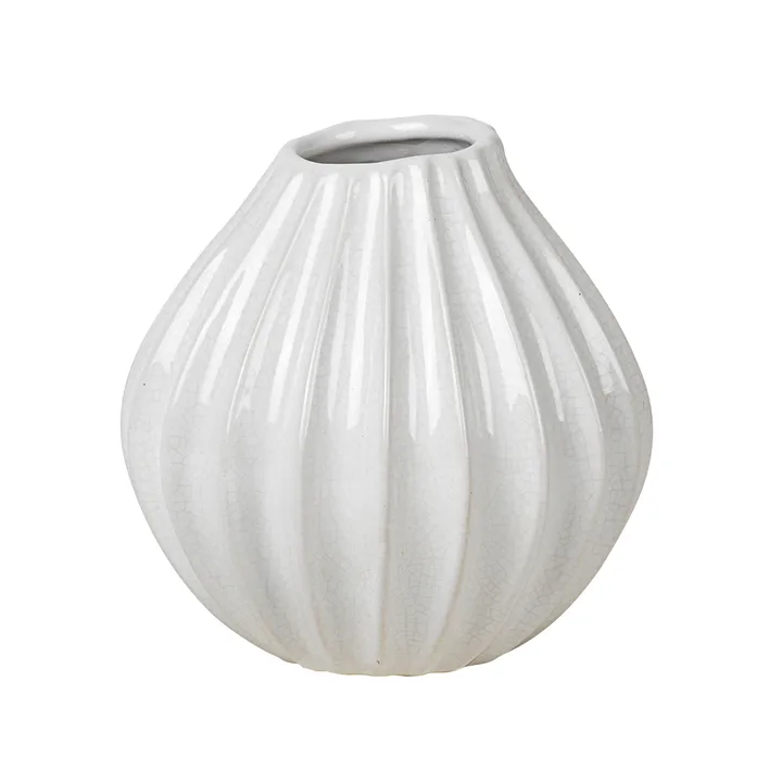 Wide 象牙色花瓶 - 15cm - Broste Copenhagen