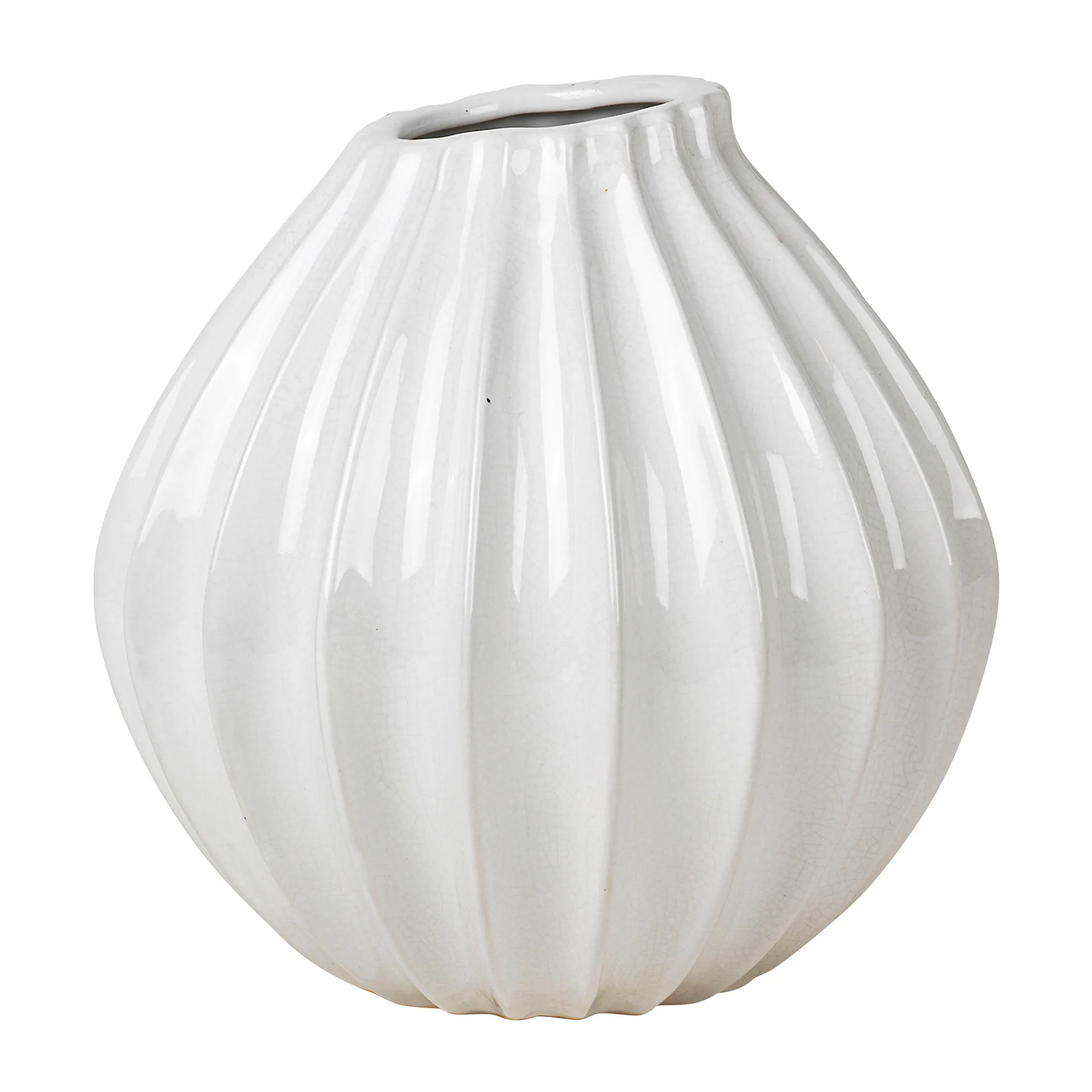 Wide 象牙色花瓶, 25cm Broste Copenhagen