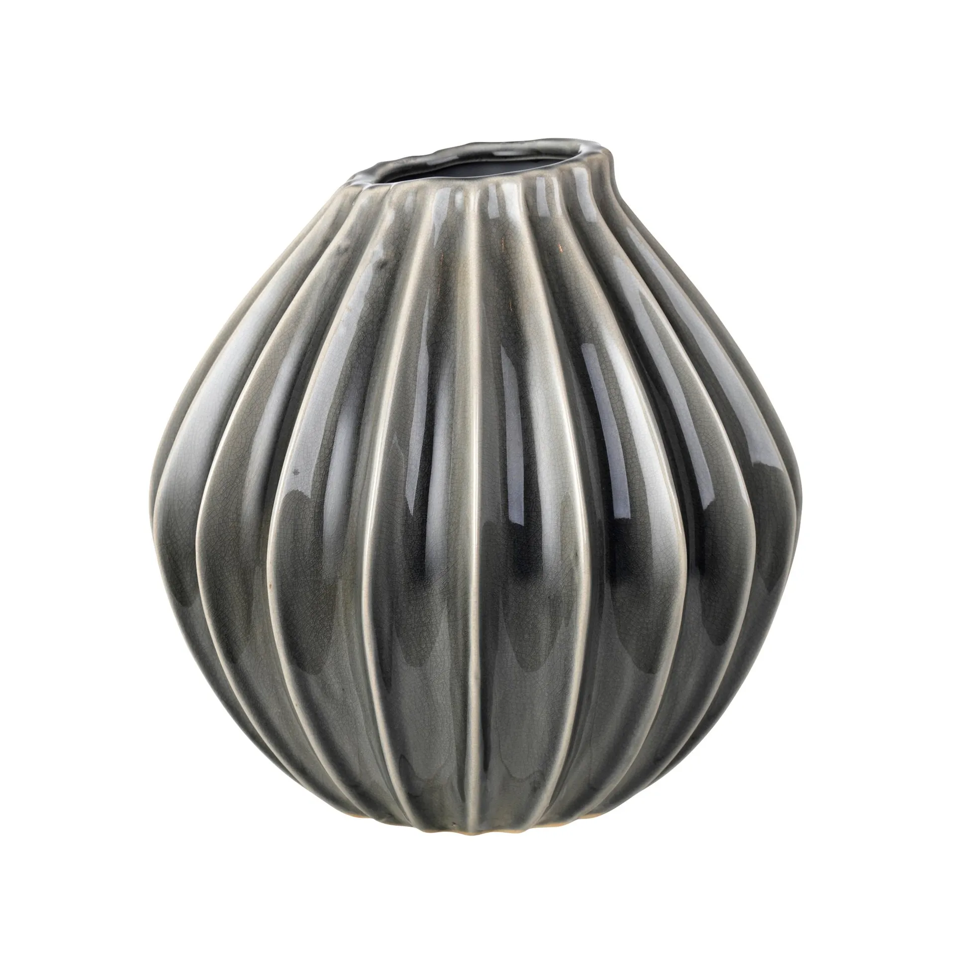 Wide 烟珍珠色花瓶, 25cm Broste Copenhagen