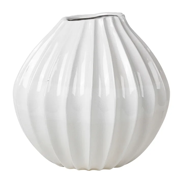 Wide 象牙色花瓶 - 40cm - Broste Copenhagen