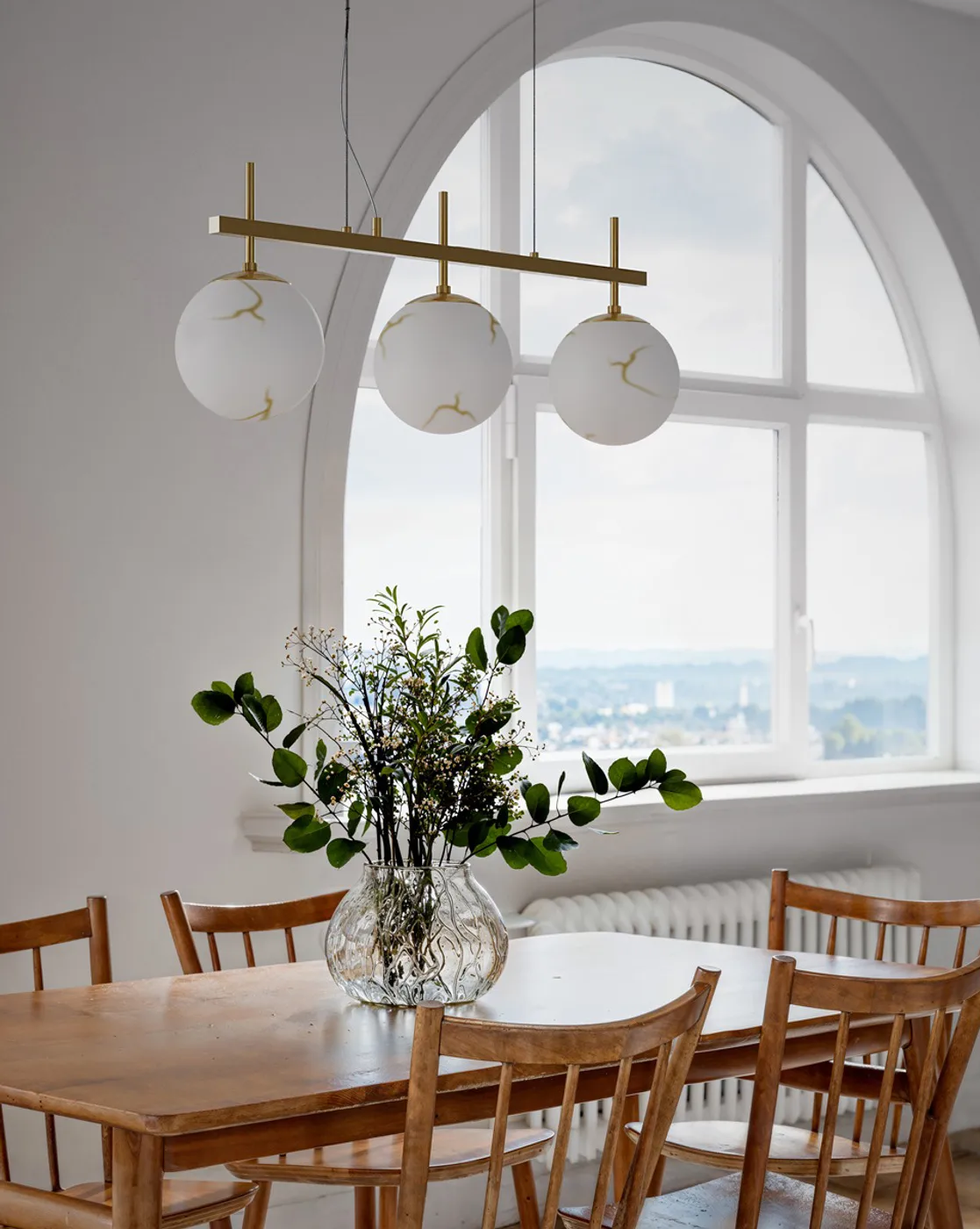 Bellagio 天花板灯 3-lite, 黄铜-白色 By Rydéns