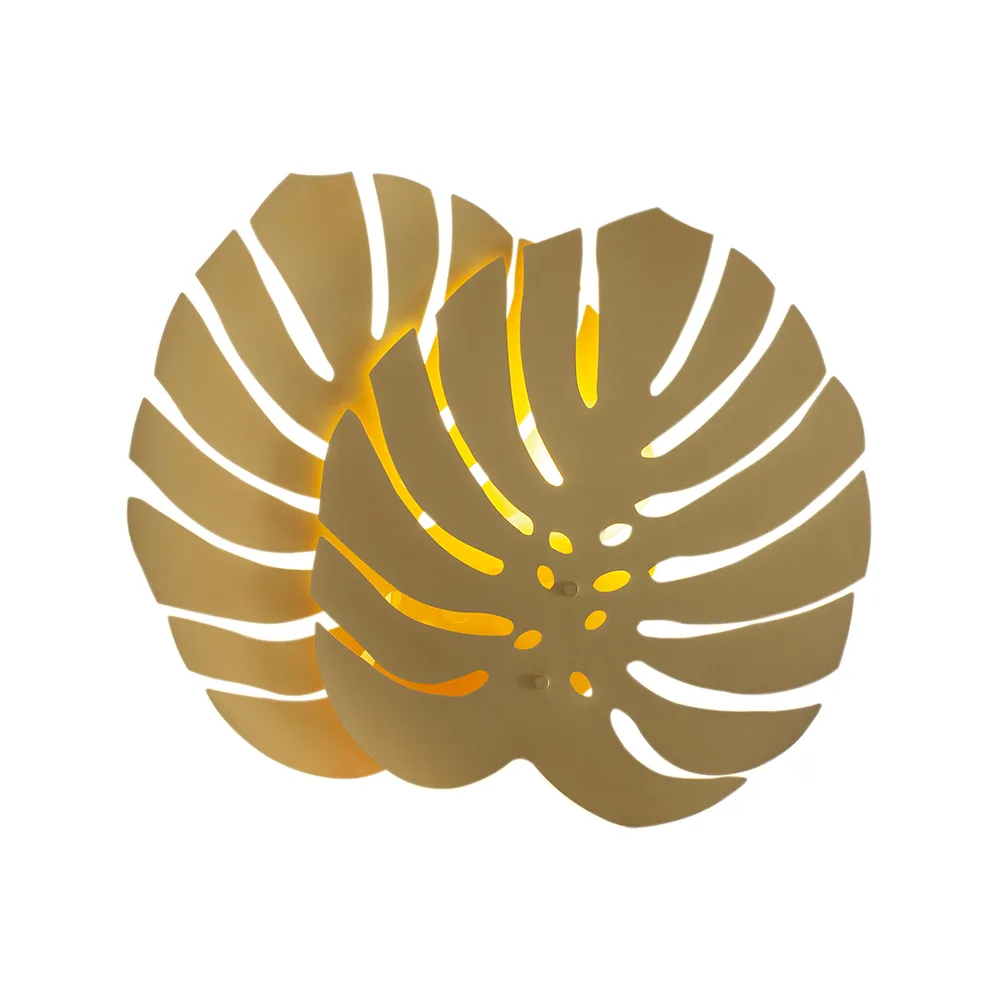 Costa Rica 叶形壁灯/墙面装饰, 哑光黄铜色 By Rydéns