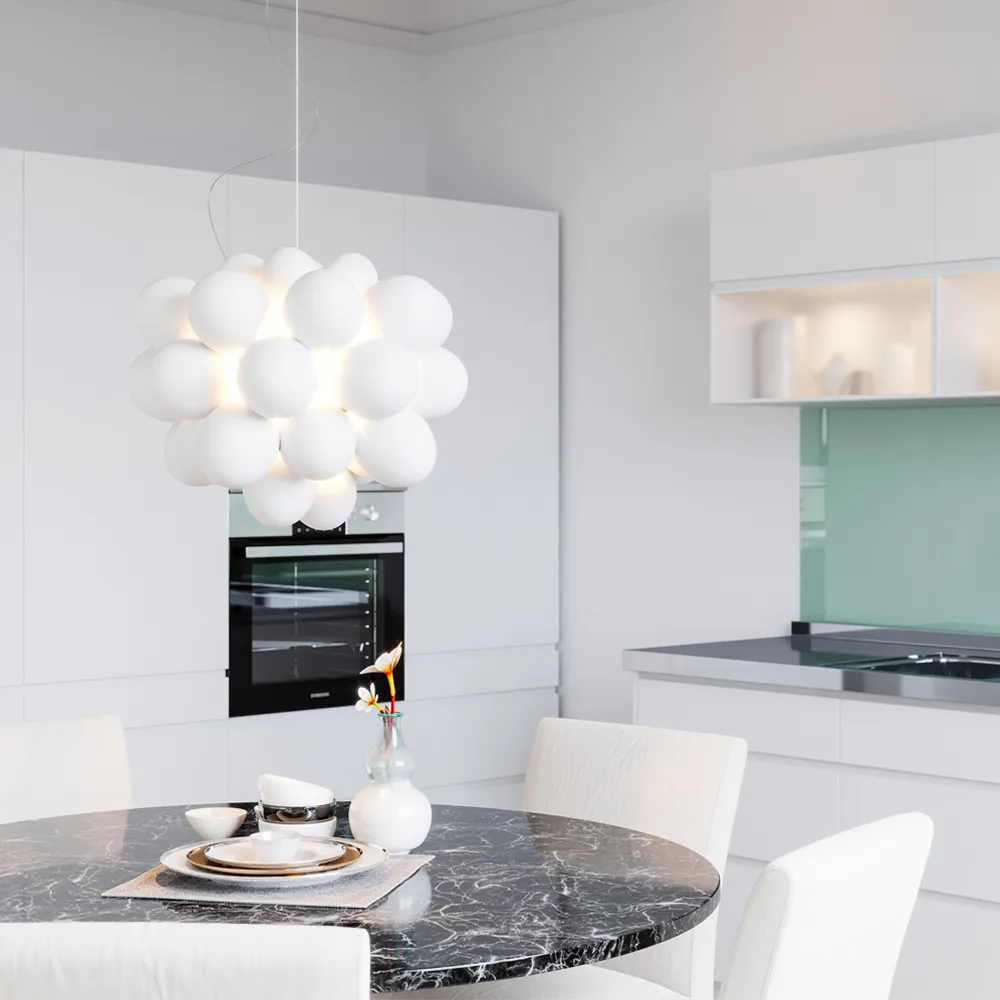 Gross 气球吊灯, 单色吊灯_哑光白_50cm By Rydéns