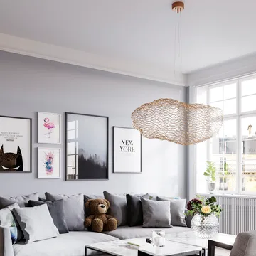 Hayden 满天星吊灯 金色 - Gold-coloured, 76 cm - By Rydéns