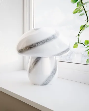 Mira Mushroom蘑菇台灯30cm - 白黑色 - By Rydéns