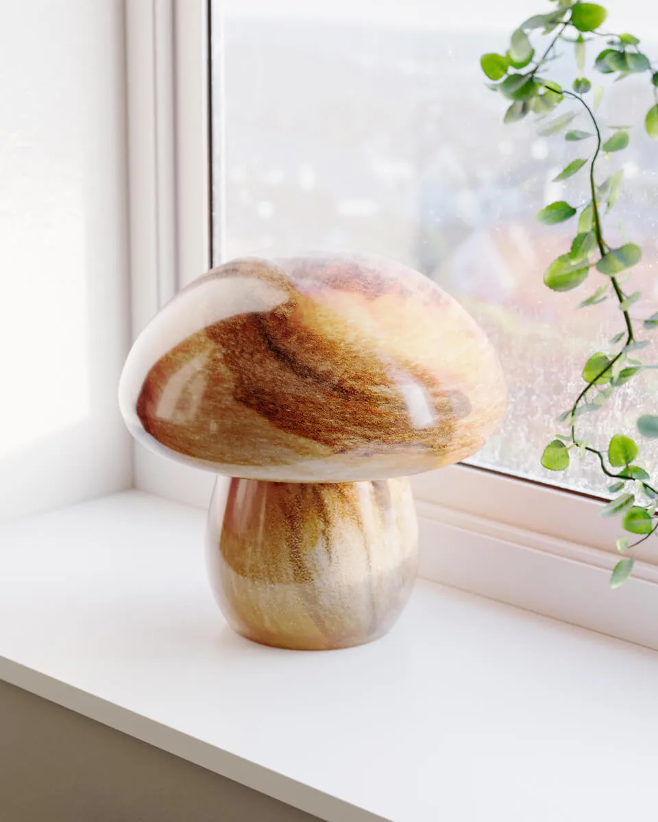 Mira Mushroom蘑菇台灯30cm, 自然色 By Rydéns