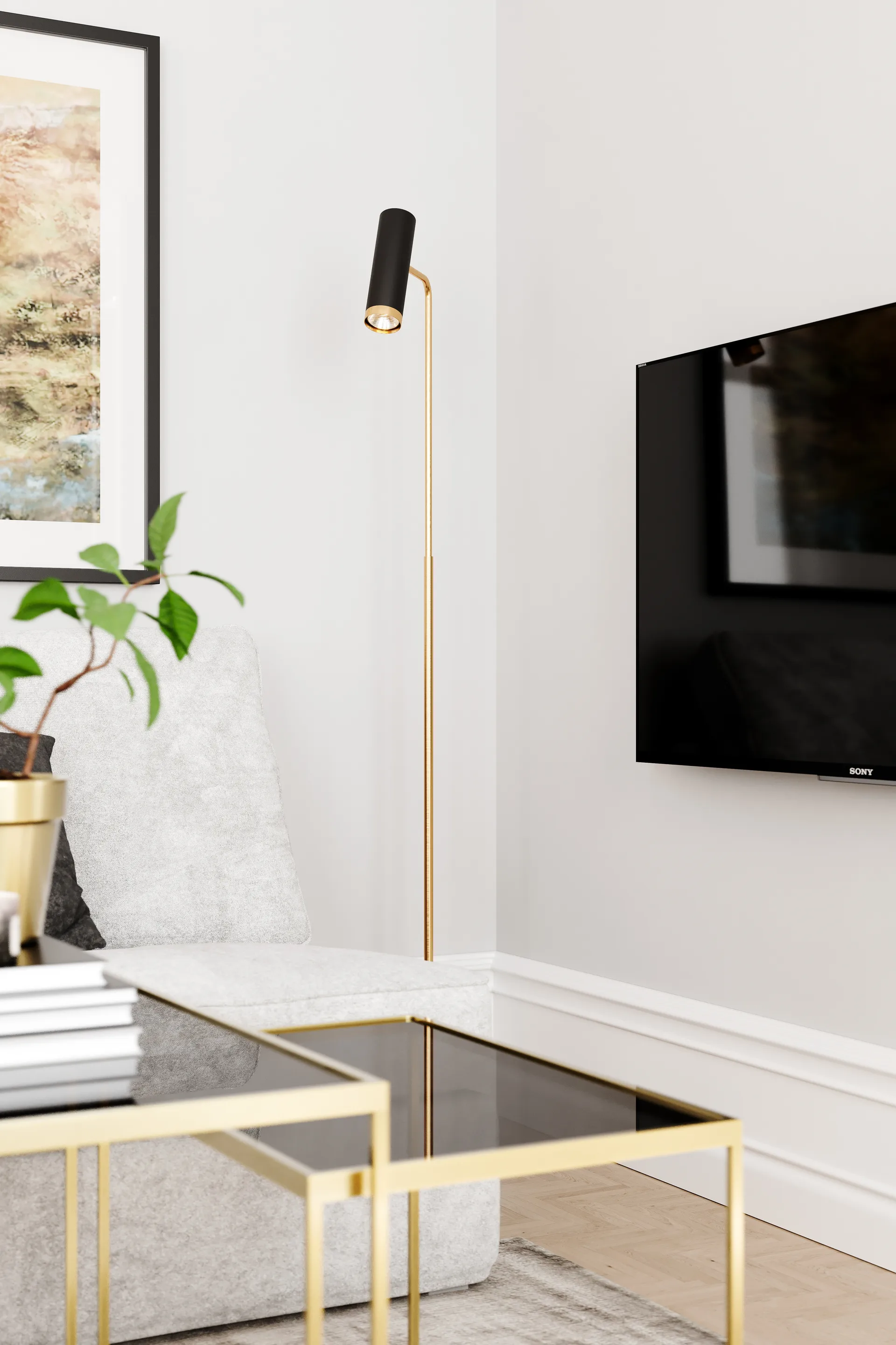 Puls 落地灯/聚光灯, 哑光黑 By Rydéns