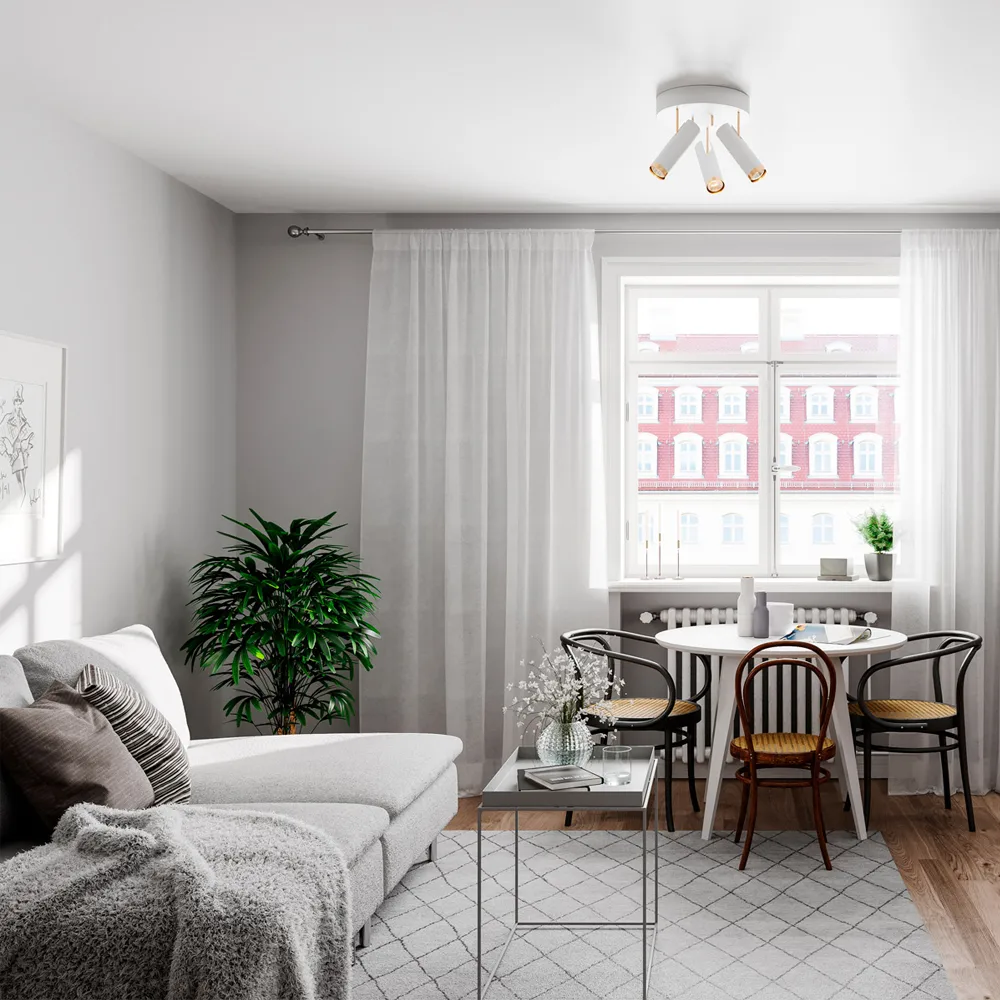 Puls 天花板吸顶灯/聚光灯, 白色 By Rydéns