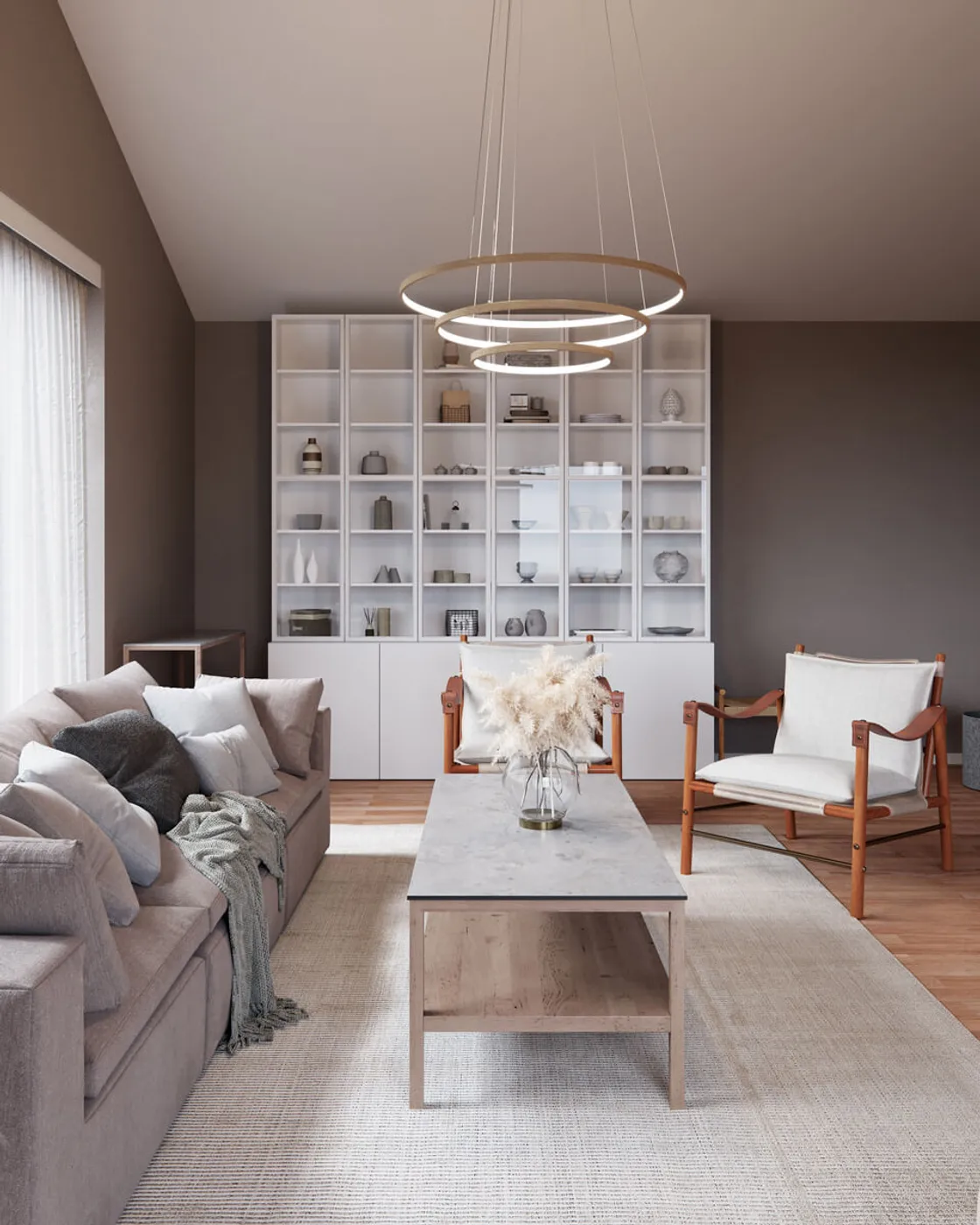 Trione 天花板灯 Ø80 cm, Nature By Rydéns