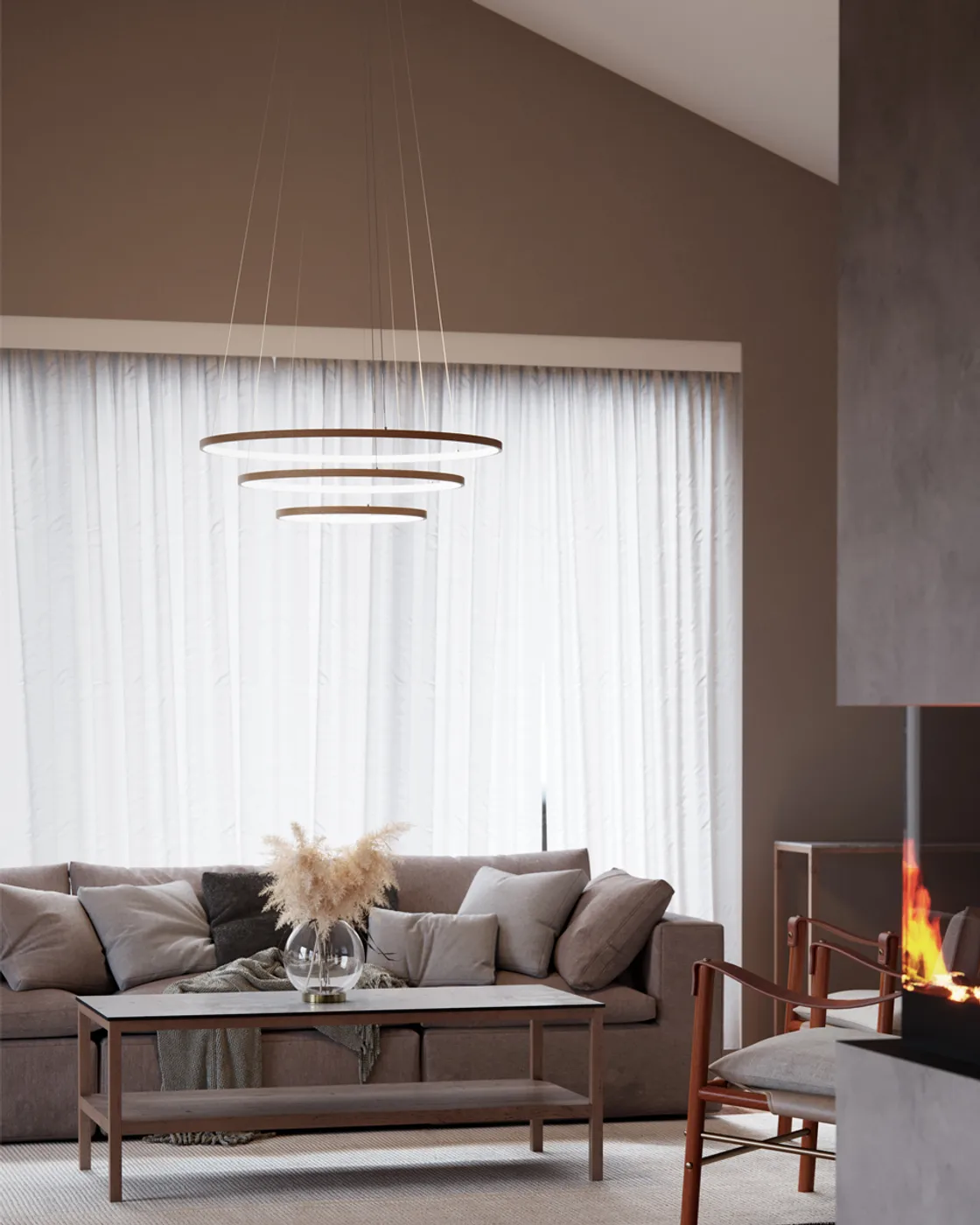 Trione 天花板灯 Ø80 cm, Nature By Rydéns