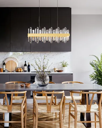 Triumph Bar 天花板灯 80 cm - 黄铜-透明 - By Rydéns