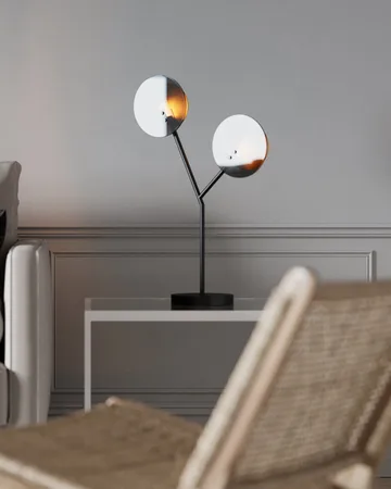 Turno 台灯 59 cm - 哑光 黑色-金色 - By Rydéns