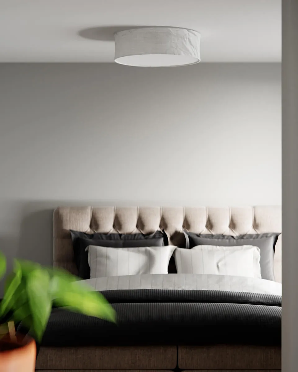 White 天花板灯 Ø60 cm, 白色 By Rydéns