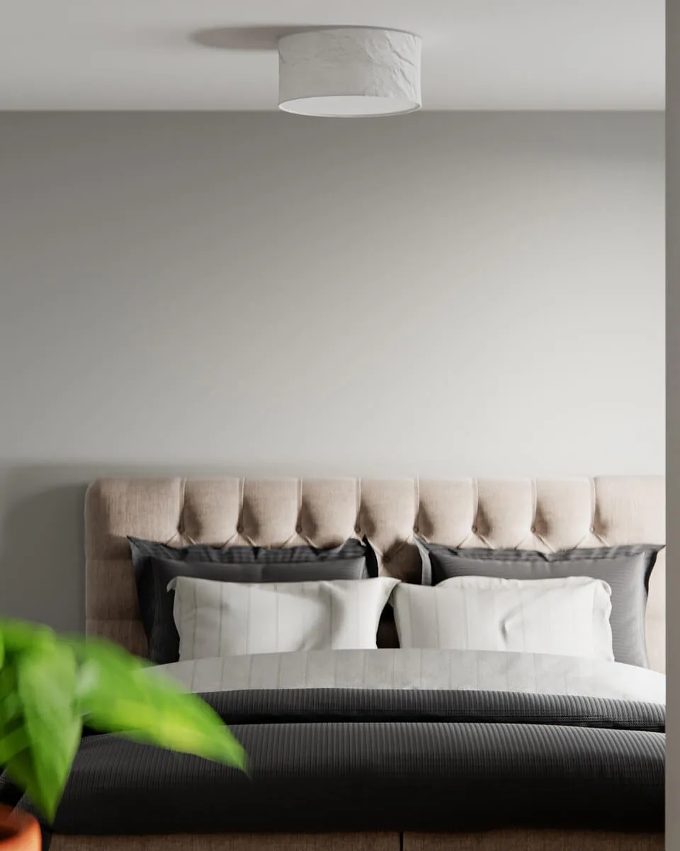 White plafond Ø40 cm, 白色 By Rydéns