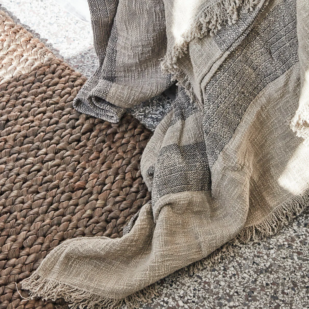 Ashild bedspread 160x280 cm, Haze-coal byNORD