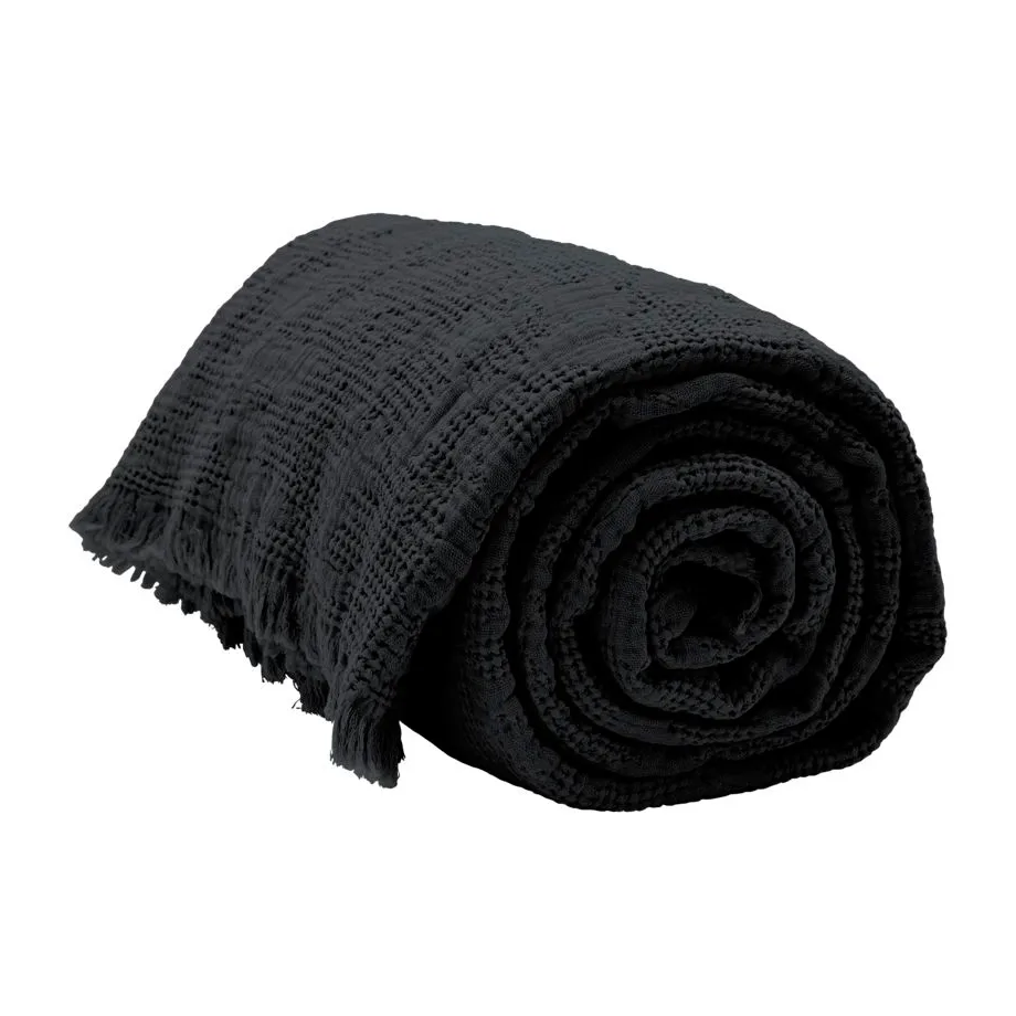 Hilda bedspread 240x280 cm, Coal byNORD