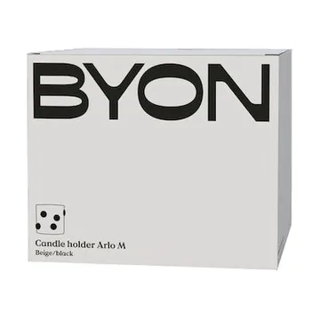 Arlo 灯笼 M Ø15cm - 米色_黑色 - Byon