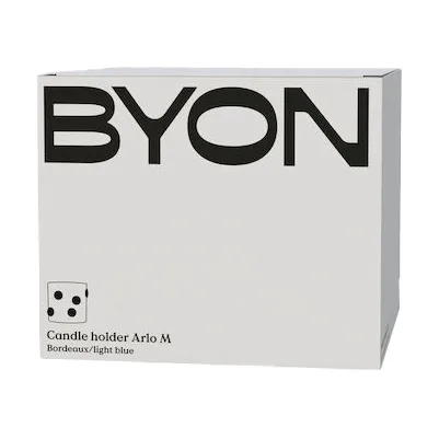 Arlo 灯笼 M Ø15cm, 酒红色_浅蓝色 Byon