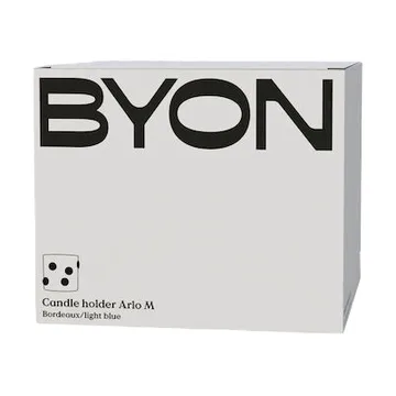 Arlo 灯笼 M Ø15cm - 酒红色_浅蓝色 - Byon