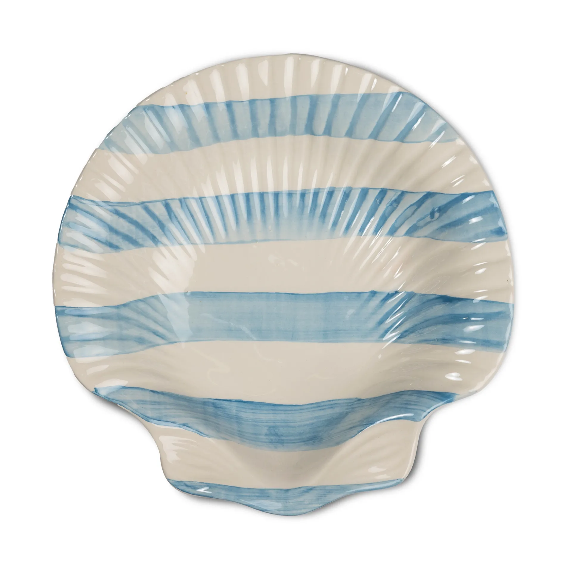 Armona条纹盘 23.5x23.5cm, 浅蓝-白色 Byon